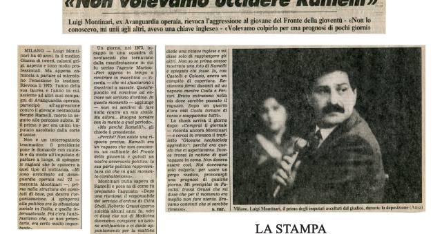 Dagli archivi Lorien: La Stampa 25 marzo 1987