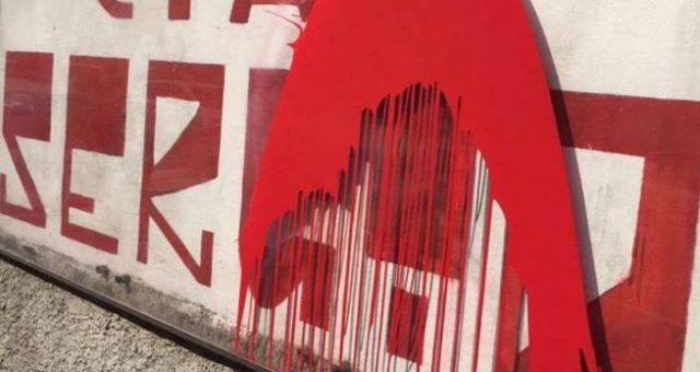 4 settembre 2016: Milano, vandalismo sul murales in Via Paladini
