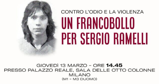 UN FRANCOBOLLO PER SERGIO RAMELLI